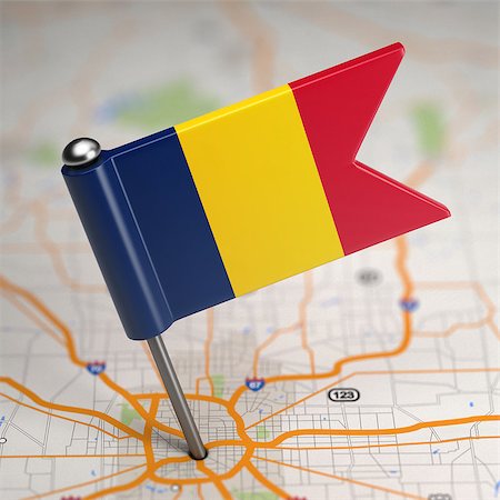 Small Flag Republic of Chad on a Map Background with Selective Focus. Stock Photo - Budget Royalty-Free & Subscription, Code: 400-07569339