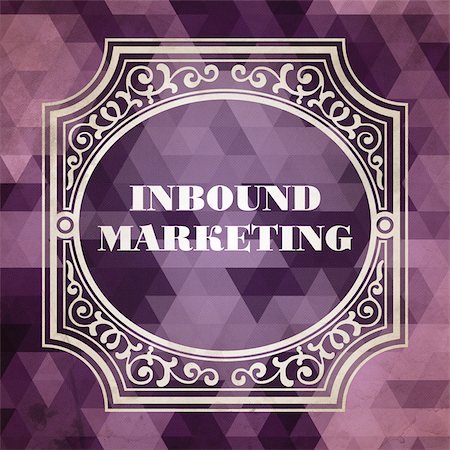 simsearch:400-07571156,k - Inbound Marketing Concept. Vintage design. Purple Background made of Triangles. Foto de stock - Super Valor sin royalties y Suscripción, Código: 400-07569357