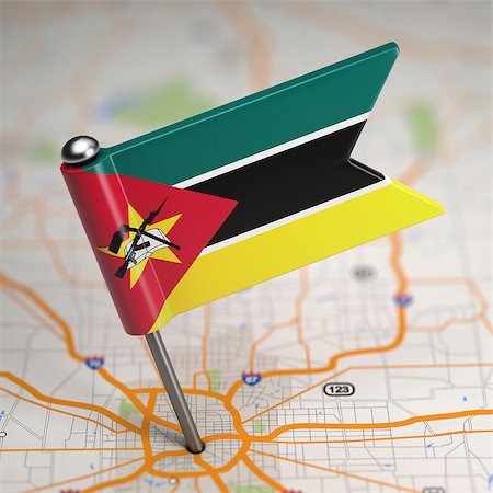 simsearch:400-07954595,k - Small Flag of Mozambique on a Map Background with Selective Focus. Photographie de stock - Aubaine LD & Abonnement, Code: 400-07569415