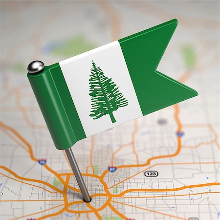 Small Flag of Norfolk Island on a Map Background with Selective Focus. Stock Photo - Budget Royalty-Free & Subscription, Code: 400-07569425