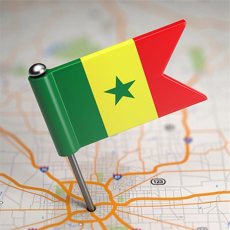 senegal - Small Flag of Senegal on a Map Background with Selective Focus. Photographie de stock - Aubaine LD & Abonnement, Code: 400-07569439