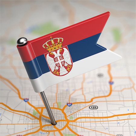 simsearch:400-07297651,k - Small Flag of Serbia on a Map Background with Selective Focus. Stock Photo - Budget Royalty-Free & Subscription, Code: 400-07569440