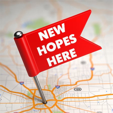 simsearch:400-07615290,k - New Hopes Here Concept - Small Flag on a Map Background with Selective Focus. Stock Photo - Budget Royalty-Free & Subscription, Code: 400-07574431