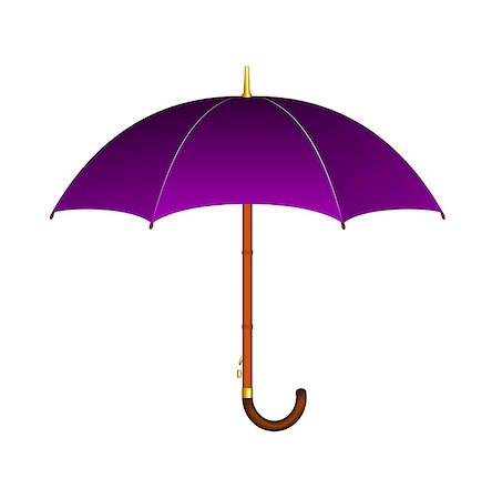 simsearch:400-04921907,k - Umbrella in purple design on white background Stock Photo - Budget Royalty-Free & Subscription, Code: 400-07575174