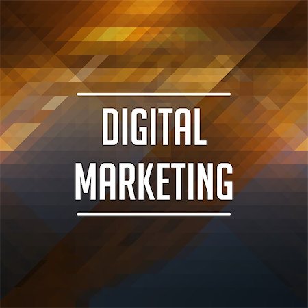 social innovation technology - Digital Marketing Concept. Retro Label Design. Hipster Background Made of Triangles, Color Flow Effect. Stock Photo - Budget Royalty-Free & Subscription, Code: 400-07576436