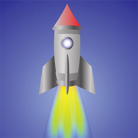 simsearch:400-08786212,k - colorful illustration with spaceship for your design Photographie de stock - Aubaine LD & Abonnement, Code: 400-07577564