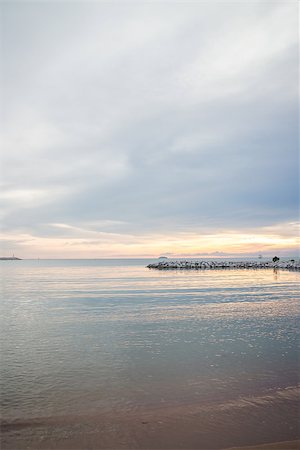 pattaya - Sunset view of sea beach, stock photo Foto de stock - Super Valor sin royalties y Suscripción, Código: 400-07577704