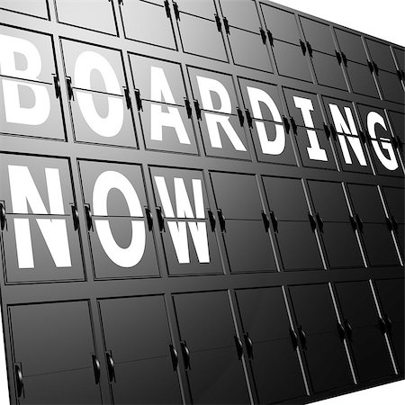 Airport display boarding now Stock Photo - Budget Royalty-Free & Subscription, Code: 400-07578100