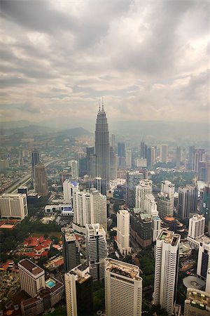 KUALA LUMPUR, MALAISIA -  Aerial view of Kuala Lumpur, capital city of Malaysia Photographie de stock - Aubaine LD & Abonnement, Code: 400-07578412
