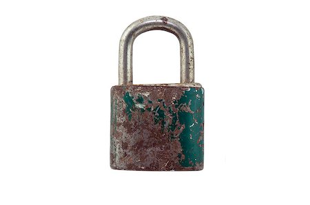 simsearch:400-03909011,k - old rusty padlock isolated on white background Stock Photo - Budget Royalty-Free & Subscription, Code: 400-07578612