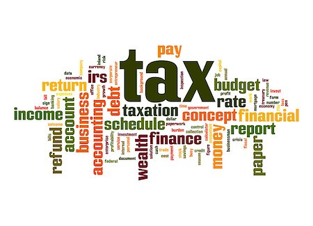 Tax word cloud Stock Photo - Budget Royalty-Free & Subscription, Code: 400-07579813