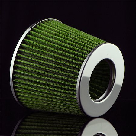 Air cone filter on black background. Vehicle Modification Accessories. Stock Photo - Budget Royalty-Free & Subscription, Code: 400-07570221