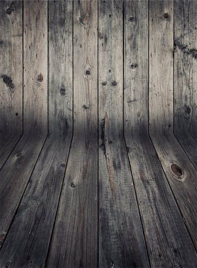 Wooden wall and flooring. Weathered wood. Stock Photo - Royalty-Free, Artist: szefei, Image code: 400-07570586