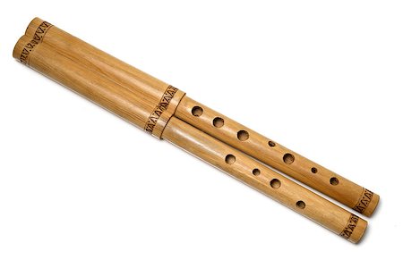 piccolo - Wooden flute on the isolated background Stock Photo - Budget Royalty-Free & Subscription, Code: 400-07570680
