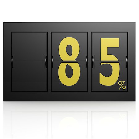 Airport display board 85 percent Stock Photo - Budget Royalty-Free & Subscription, Code: 400-07570705