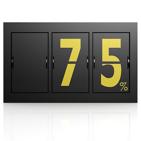 Airport display board 75 percent Stock Photo - Budget Royalty-Free & Subscription, Code: 400-07570703