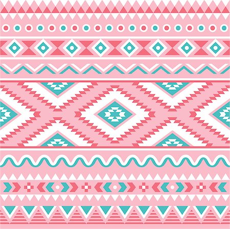 Vector seamless Aztec ornament, ethnic pattern Stock Photo - Budget Royalty-Free & Subscription, Code: 400-07571654