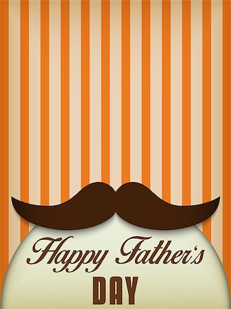 simsearch:400-08966203,k - Vector - Happy Father Day Mustache Love Foto de stock - Super Valor sin royalties y Suscripción, Código: 400-07571788