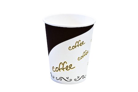 simsearch:400-05325555,k - Beautiful cardboard disposable cup for coffee and other. Stock Photo - Budget Royalty-Free & Subscription, Code: 400-07571955
