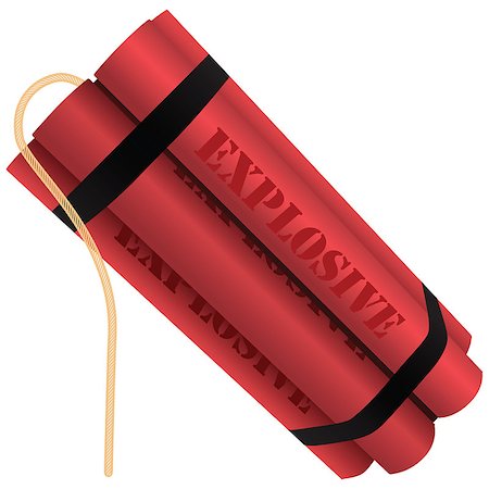 dynamite fuse burn - Explosive with a fuse in the curb. Vector illustration. Stock Photo - Budget Royalty-Free & Subscription, Code: 400-07572373