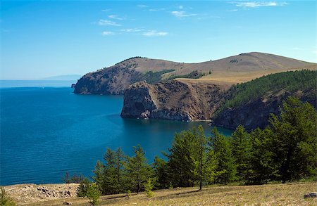 simsearch:400-05155630,k - Typical landscape of the northern coast of the island of Olkhon. Lake Baikal, Russia. Foto de stock - Super Valor sin royalties y Suscripción, Código: 400-07572538