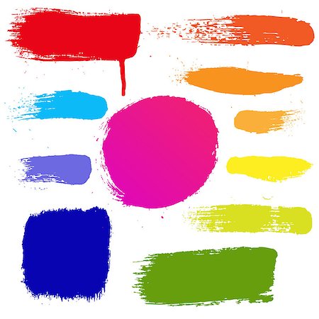 Colorful Blots Set, Vector Illustration Stock Photo - Budget Royalty-Free & Subscription, Code: 400-07572671