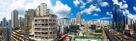 simsearch:400-05388116,k - Hong Kong Day, Kwun Tong distract , skyline office buildings and public house urban Foto de stock - Super Valor sin royalties y Suscripción, Código: 400-07572945