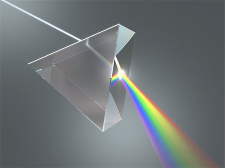 simsearch:400-08403707,k - The crystal prism disperses white light into many colors. Foto de stock - Royalty-Free Super Valor e Assinatura, Número: 400-07573227