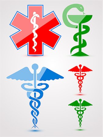 Medical symbols set Stock Photo - Budget Royalty-Free & Subscription, Code: 400-07573957