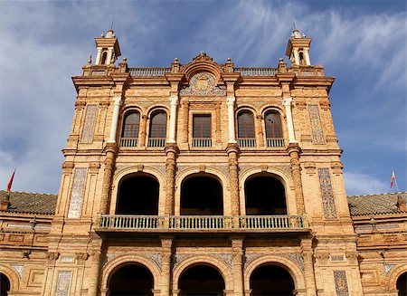 simsearch:400-07209028,k - Famous Plaza de Espana, Sevilla, Spain. Old city landmark. Stock Photo - Budget Royalty-Free & Subscription, Code: 400-07580824