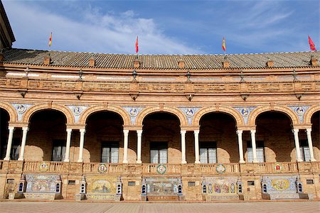 simsearch:400-07209028,k - Famous Plaza de Espana, Sevilla, Spain. Old city landmark. Stock Photo - Budget Royalty-Free & Subscription, Code: 400-07580825