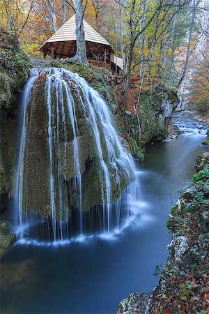 porojnicu (artist) - Waterfall Bigar. Located at the intersection with the parallel 45 in Romania Stock Photo - Budget Royalty-Free & Subscription, Code: 400-07580882