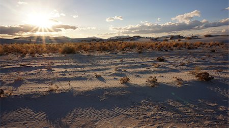 simsearch:855-06313105,k - The White Sands desert is located in Tularosa Basin New Mexico. Photographie de stock - Aubaine LD & Abonnement, Code: 400-07580907
