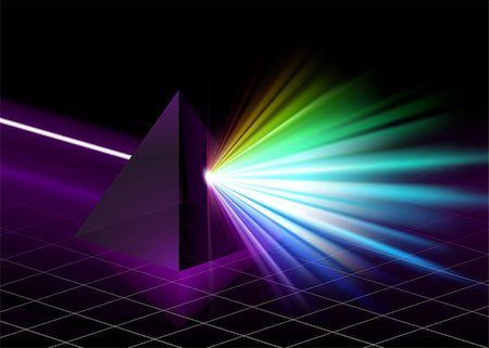 simsearch:400-08403707,k - Pyramid on Colorful Spectrum Background Original Illustration Foto de stock - Royalty-Free Super Valor e Assinatura, Número: 400-07614571