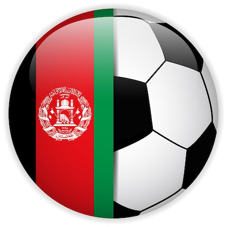 simsearch:400-09097931,k - Vector - Afghanistan Flag with Soccer Ball Background Fotografie stock - Microstock e Abbonamento, Codice: 400-07614909