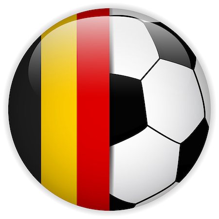 simsearch:400-07546642,k - Vector - Belgium Flag with Soccer Ball Background Stockbilder - Microstock & Abonnement, Bildnummer: 400-07614913