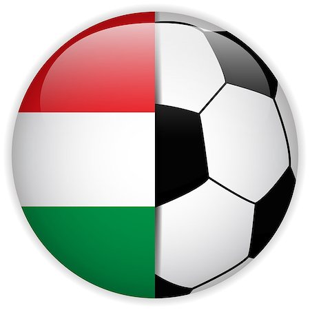 simsearch:400-07546642,k - Vector - Hungary Flag with Soccer Ball Background Stockbilder - Microstock & Abonnement, Bildnummer: 400-07614928