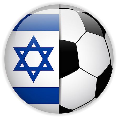 simsearch:400-07546642,k - Vector - Israel Flag with Soccer Ball Background Stockbilder - Microstock & Abonnement, Bildnummer: 400-07614931