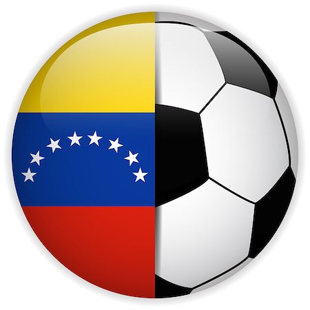 simsearch:400-07312110,k - Vector - Venezuela Flag with Soccer Ball Background Stockbilder - Microstock & Abonnement, Bildnummer: 400-07614954