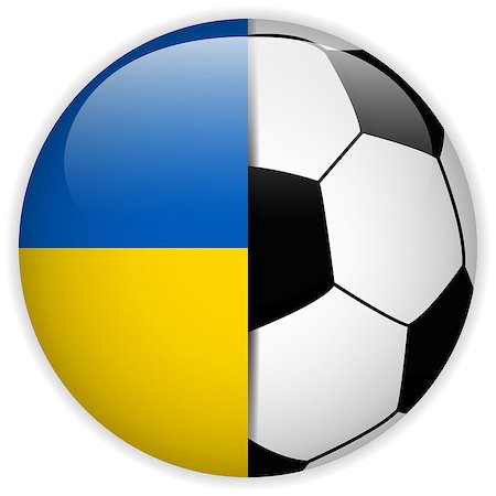 simsearch:400-06527636,k - Vector - Ukraine Flag with Soccer Ball Background Foto de stock - Royalty-Free Super Valor e Assinatura, Número: 400-07614952