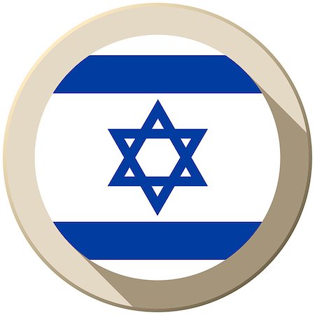 simsearch:400-05157469,k - Vector - Israel Flag Button Icon Modern Foto de stock - Royalty-Free Super Valor e Assinatura, Número: 400-07614978
