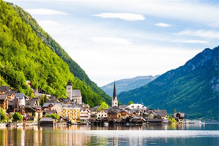 Hallstatt, Upper Austria, Austria Photographie de stock - Aubaine LD & Abonnement, Code: 400-07615031