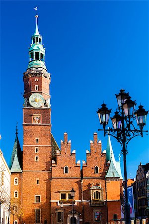 simsearch:400-05724405,k - Town Hall on Main Market Square, Wroclaw, Silesia, Poland Stock Photo - Budget Royalty-Free & Subscription, Code: 400-07615045