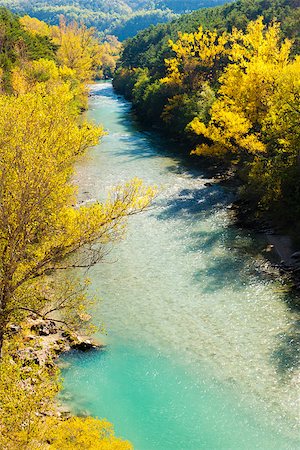 provence france autumn - valley of river Verdon in autumn, Provence, France Stock Photo - Budget Royalty-Free & Subscription, Code: 400-07615049