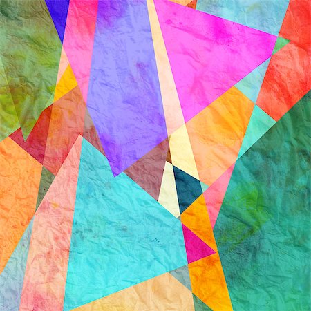 pattern art colorful - colorful abstract colorful background of geometric elements Stock Photo - Budget Royalty-Free & Subscription, Code: 400-07616538