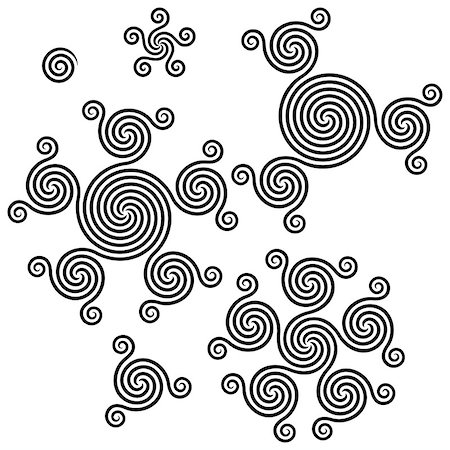 simsearch:400-04715310,k - Spirals Symbol Set. Vector Illustration Stock Photo - Budget Royalty-Free & Subscription, Code: 400-07616616