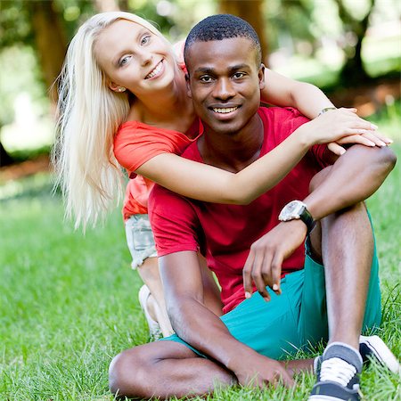 young couple in love summertime fun happiness romance outdoor colorful Stock Photo - Budget Royalty-Free & Subscription, Code: 400-07617957