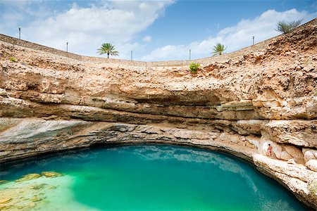 simsearch:400-07837352,k - Picture of the Bimmah sinkhole in Oman Stock Photo - Budget Royalty-Free & Subscription, Code: 400-07618479