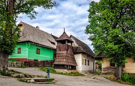 Vlkolinec traditional village in Slovakia, Eastern Europe Foto de stock - Super Valor sin royalties y Suscripción, Código: 400-07619108