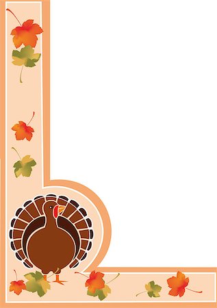 Happy Thanksgiving  template card Stockbilder - Microstock & Abonnement, Bildnummer: 400-07619145